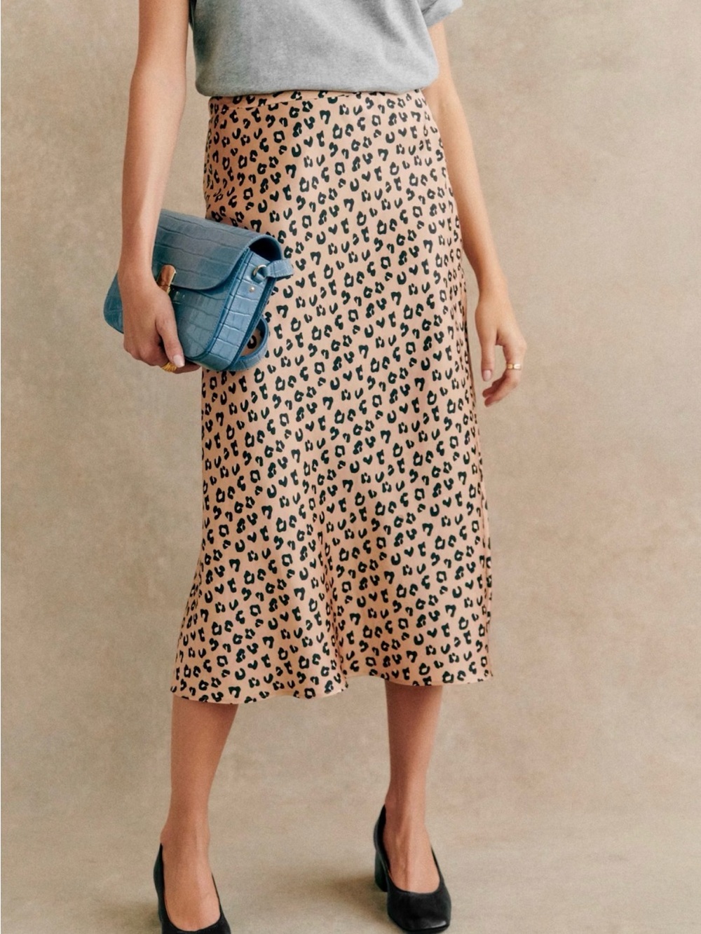 Sézane Sandy Skirt in Leopard